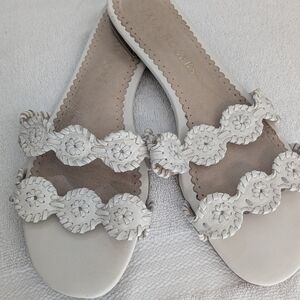 Jack Rogers Women's Mini Lauren Slide Flat Sandals